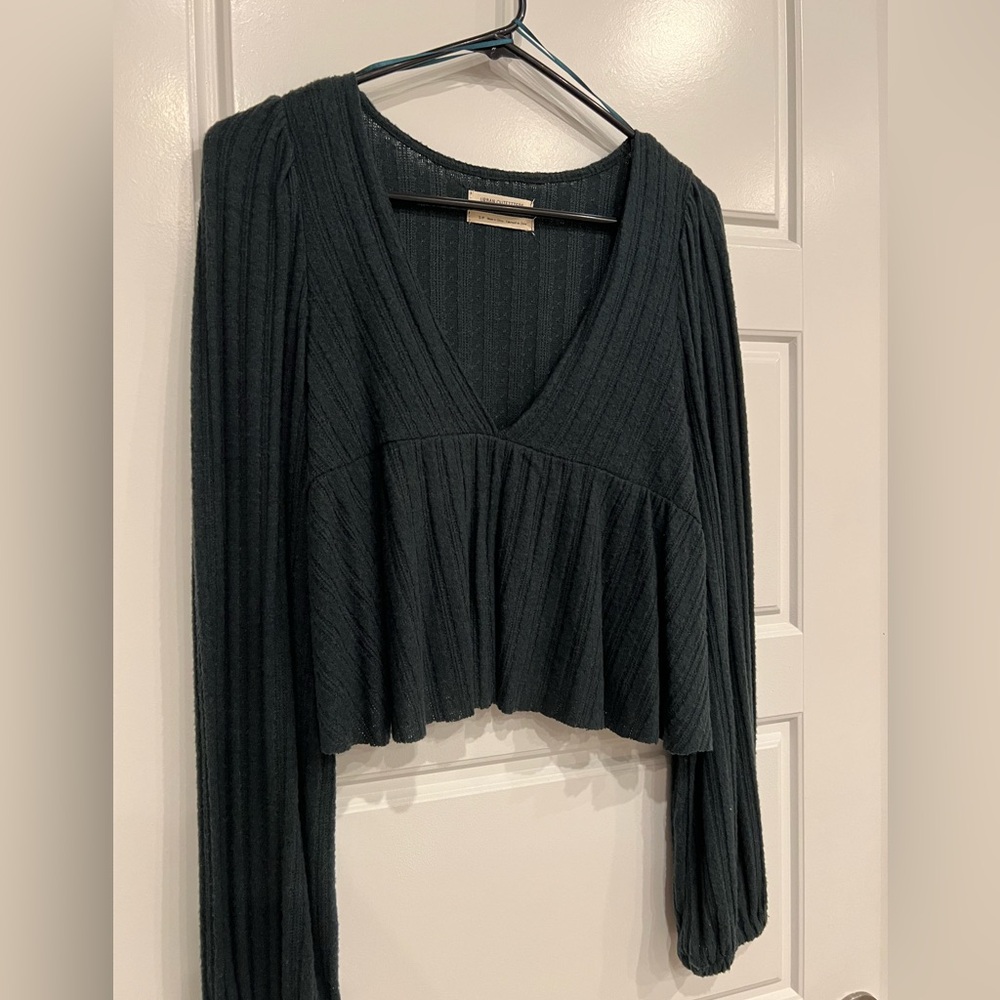 UO Prairie Ribbed Babydoll Top - Picture 4 of 6